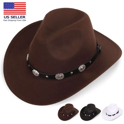 New cowboy hat western wide - hat,