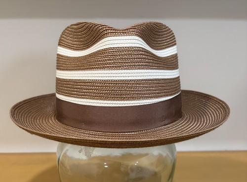 Vtg stetson cognac brown beige - stetson,